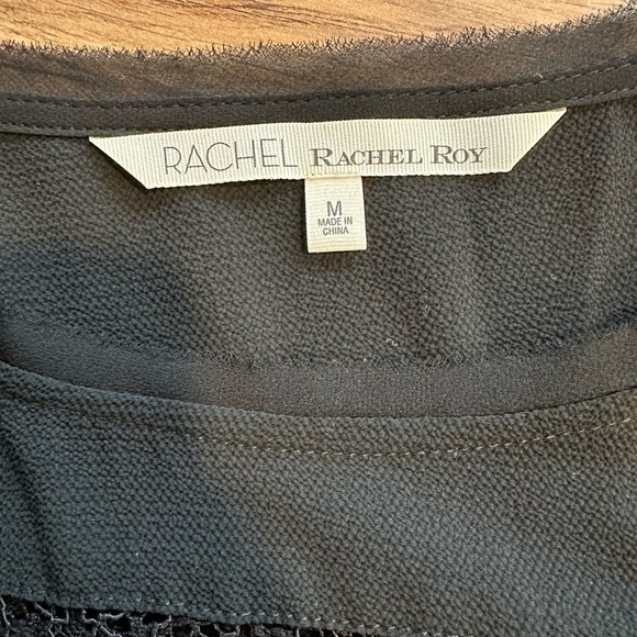 Rachel Roy black top blouse - Picture 4 of 6